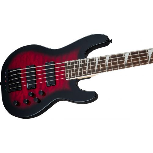 Бас-гитара Jackson JS Series Concert Bass JS3VQ Transparent Red Burst